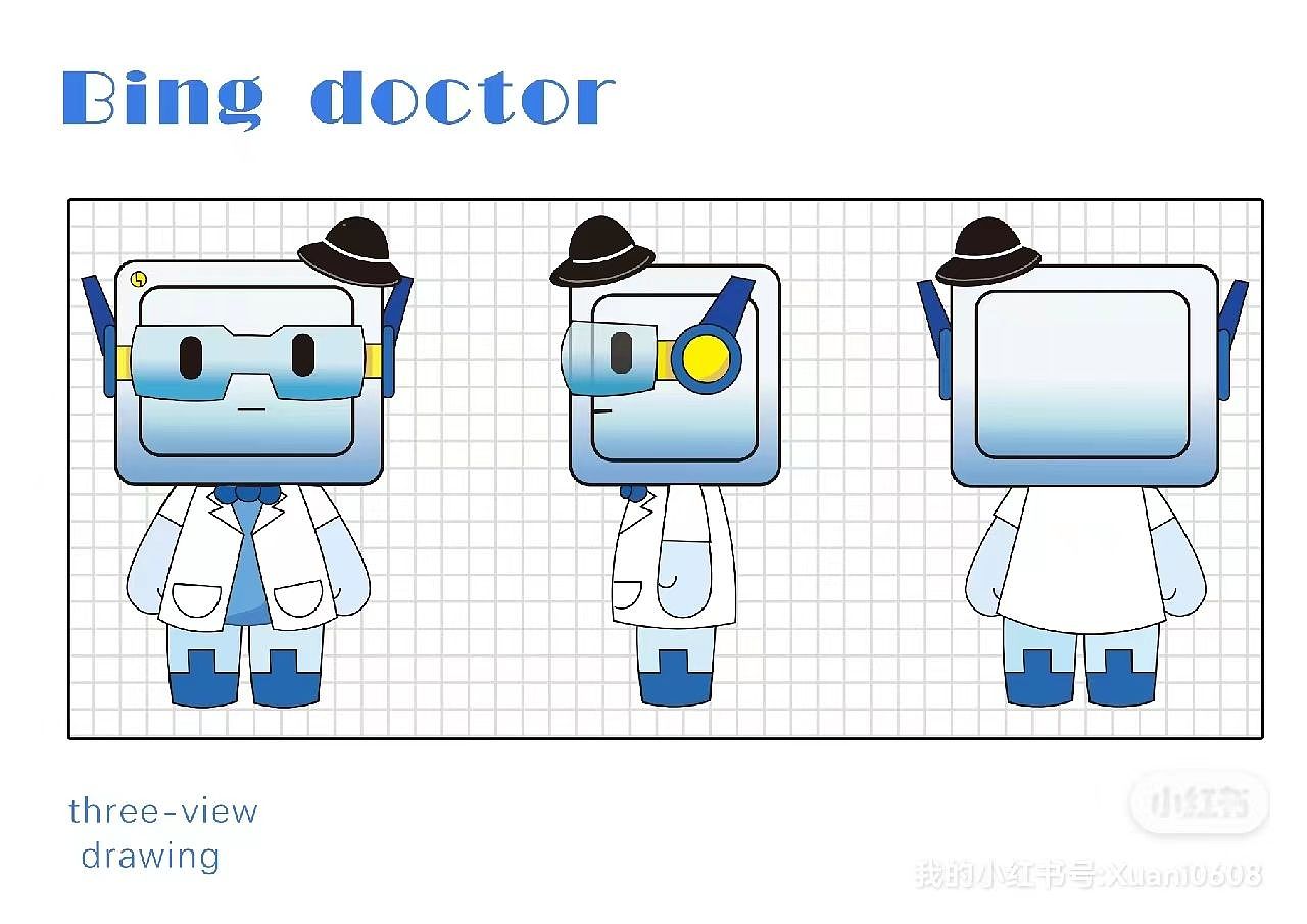IP设计——冰博士（图ZMzI3OTgyMTg4） - IP形象 - 站酷设计师宣萱_原创素材 - 站酷ZCOOL