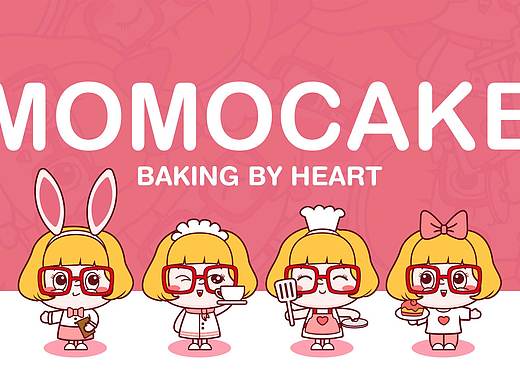 MOMOCAKE卡通形象提案