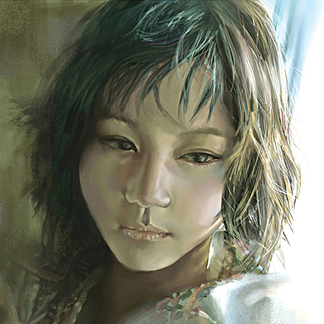 女生肖像 少女头像 人像插画（图ZMjA2NTQxMzAw） - 创作习作 - 站酷设计师梁皓南原创素材 - 站酷ZCOOL