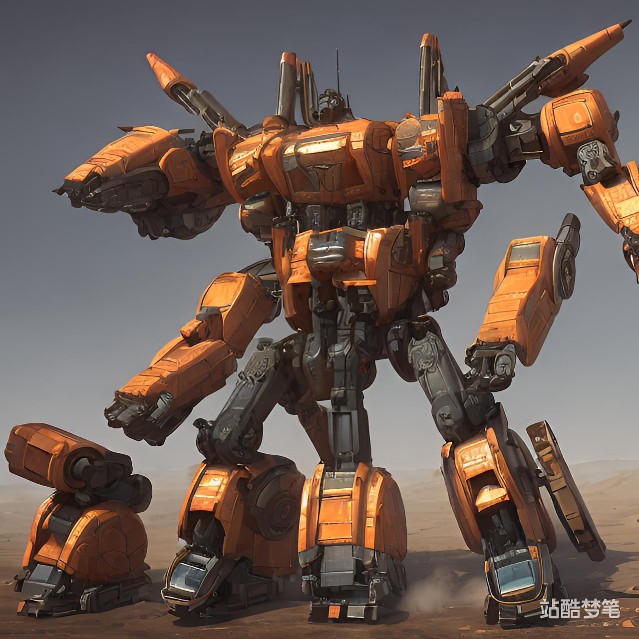 #站酷梦笔#变形金刚（图ZMzI3MTc4MTky） - AI作品 - 站酷设计师zoeming110原创素材 - 站酷ZCOOL