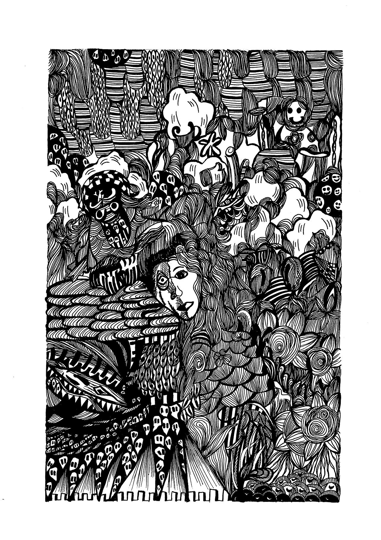 签字笔插画练习