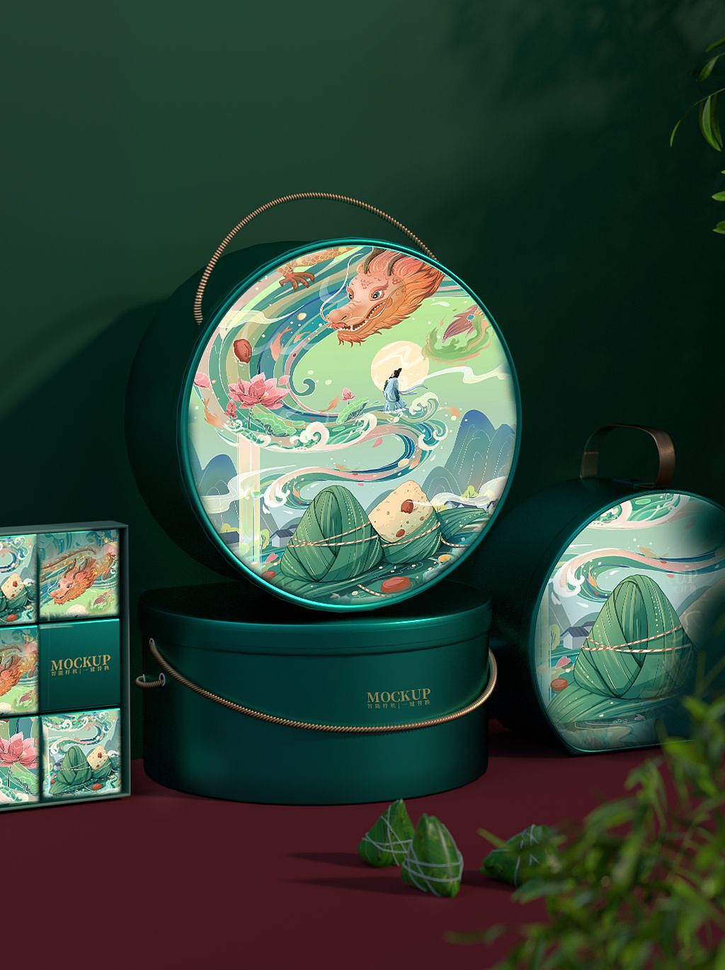 端午节包装插画设计