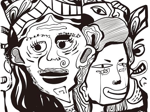 人物涂一涂（个人主页-ZNDI4NDM1NDQ=） - 创作习作 - 站酷设计师阿菜来了原创素材 - 站酷ZCOOL