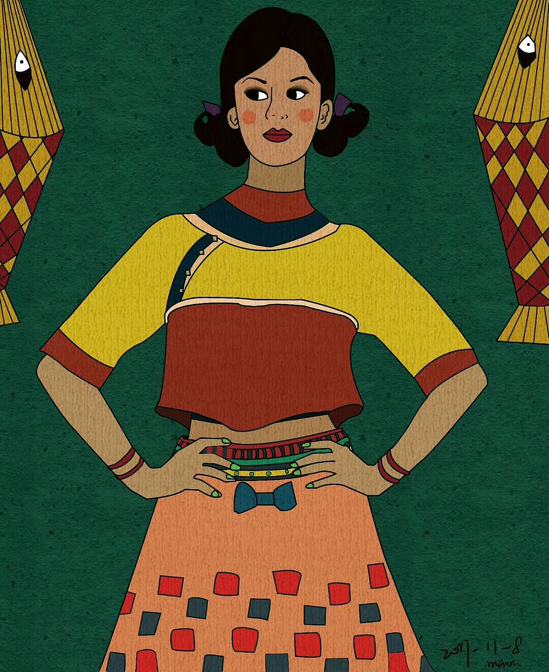 插画练习（图ZMTAzOTg5MzMy） - 创作习作 - 站酷设计师芒果干干芒果原创素材 - 站酷ZCOOL