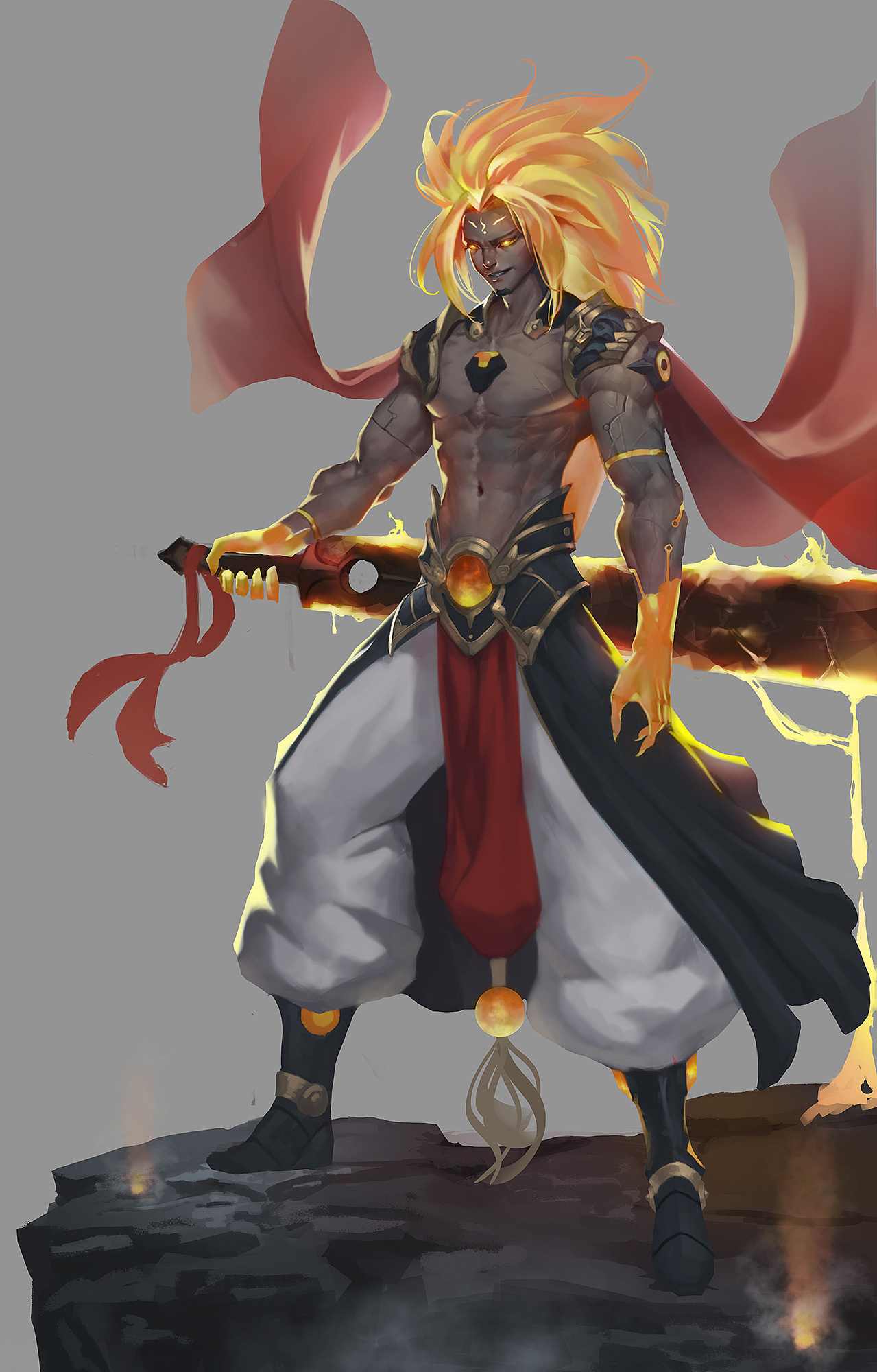 火神|插画|游戏原画|魔主主主 - 原创作品 - 站酷 (zcool)