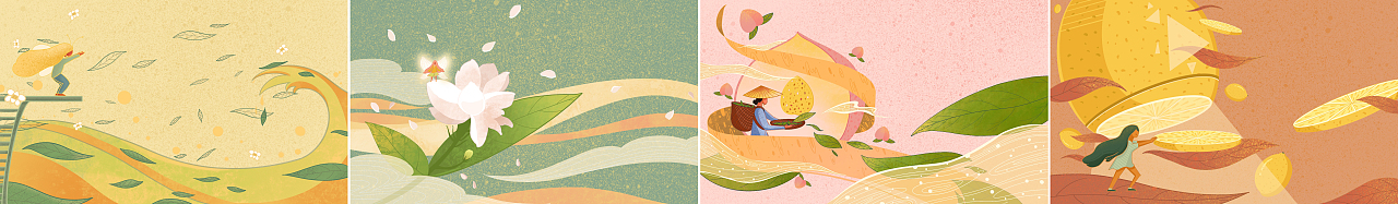 茶饮 | 品牌插画设计（图ZMTYzMjAxNjA4） - 商业插画 - 站酷设计师于三门原创素材 - 站酷ZCOOL