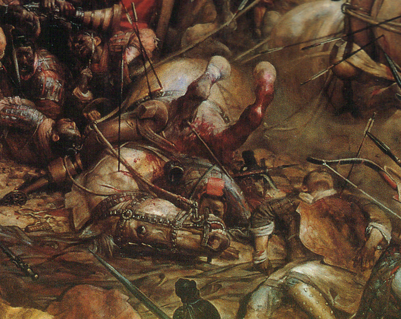 油画作品《国殇》细节