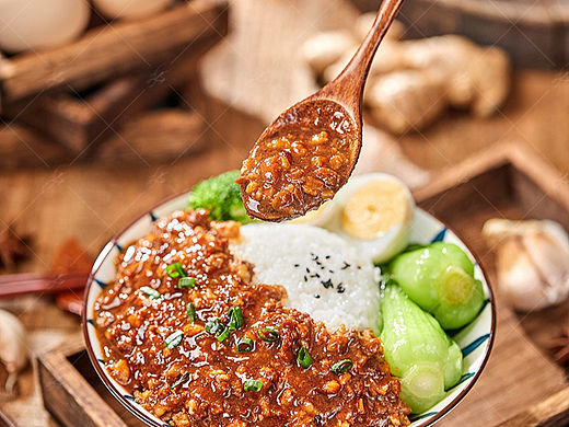 卤肉饭预制菜美食拍摄