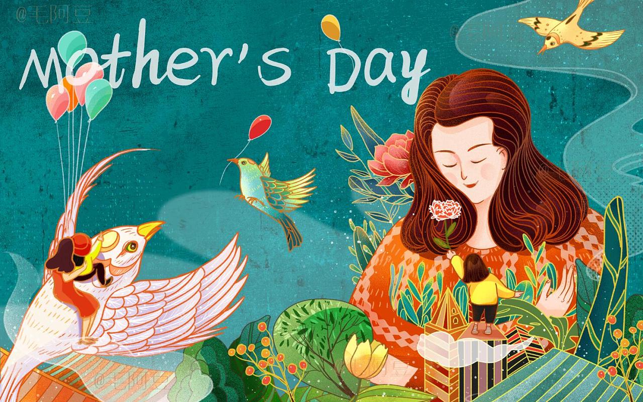 母亲节插画