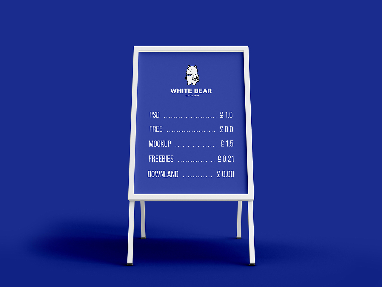 white bear 咖啡馆品牌形象设计