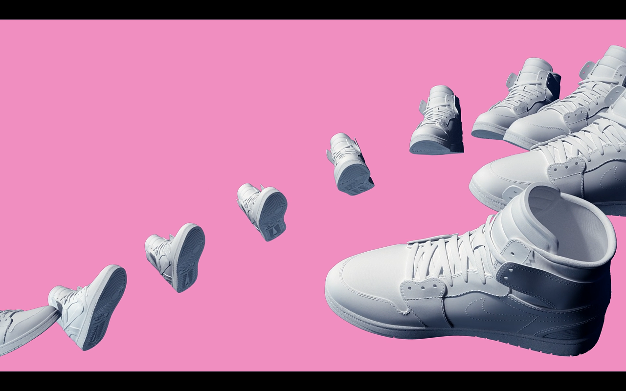 nike force 1 c4d产品动画