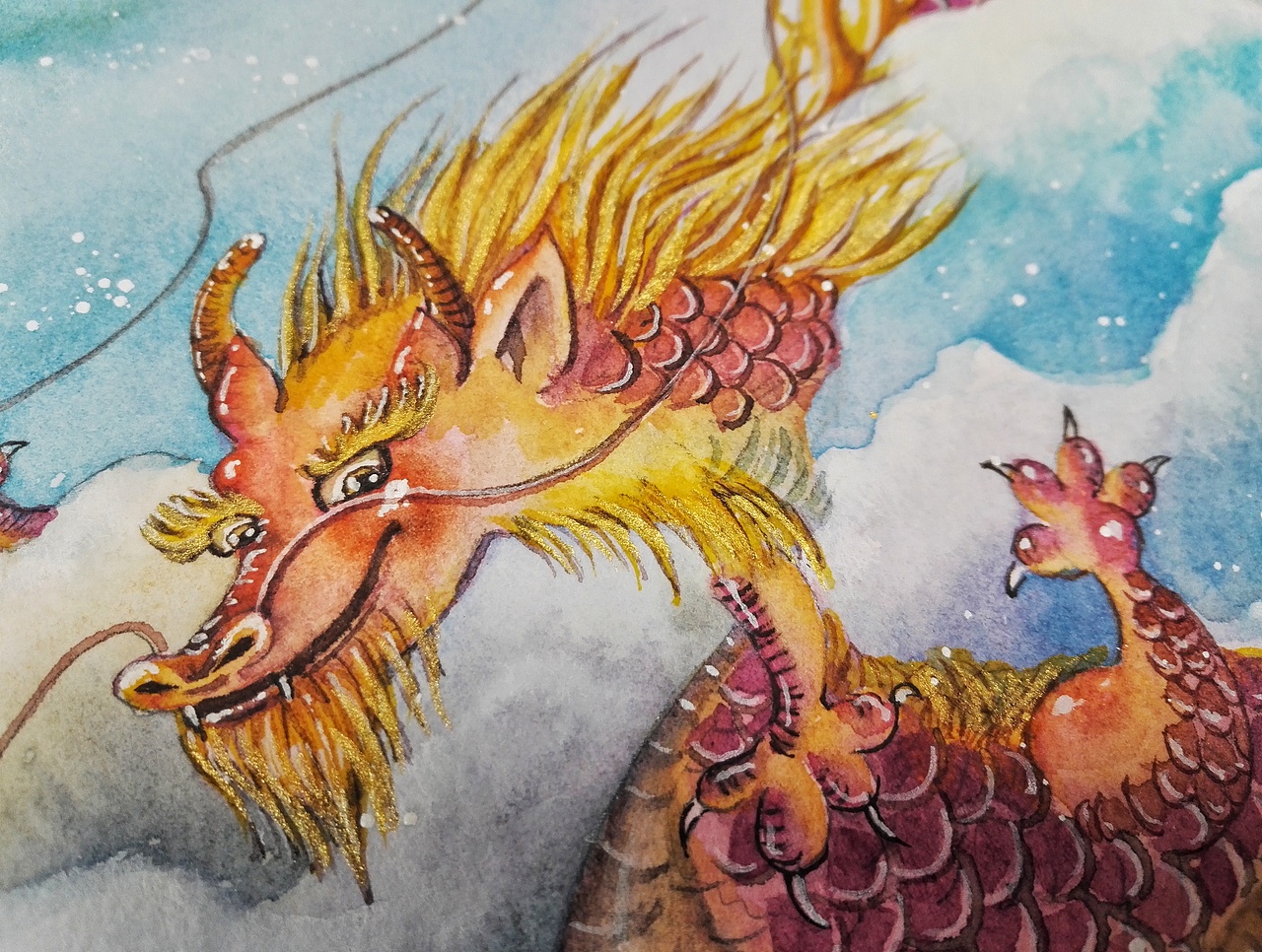 二月二企划插画，龙抬头（图ZNzE2NzYzODA=） - 商业插画 - 站酷设计师ArleneC原创素材 - 站酷ZCOOL