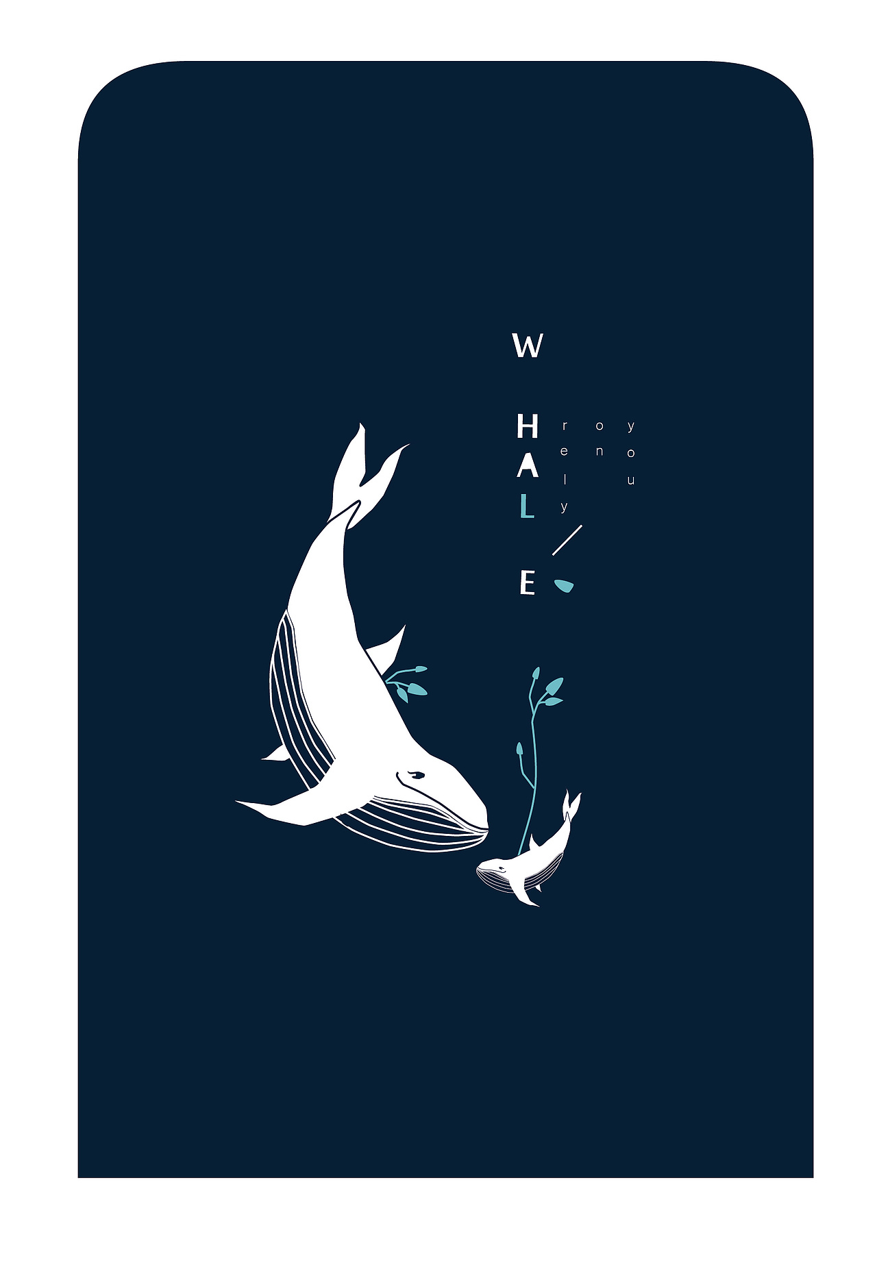 深海的鲸（图ZMTIyNzI2MTk2） - 商业插画 - 站酷设计师童瞳彤原创素材 - 站酷ZCOOL