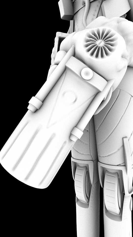 玩具人物雕刻白模