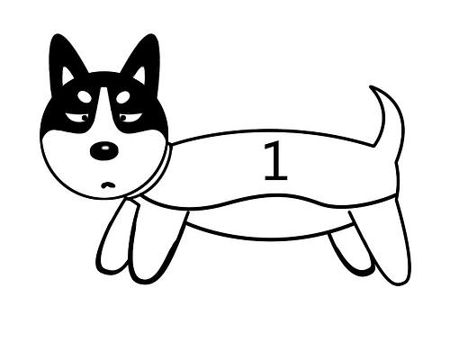 小狗  手工绘制