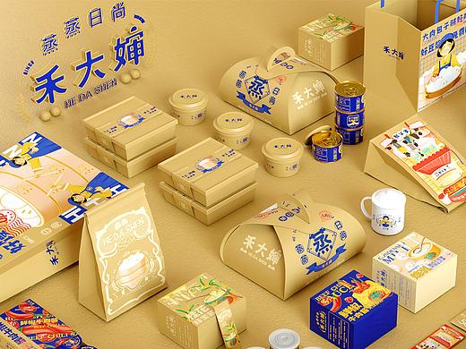 禾大婶 品牌全案设计 品牌设计&空间设计-五藏者品牌