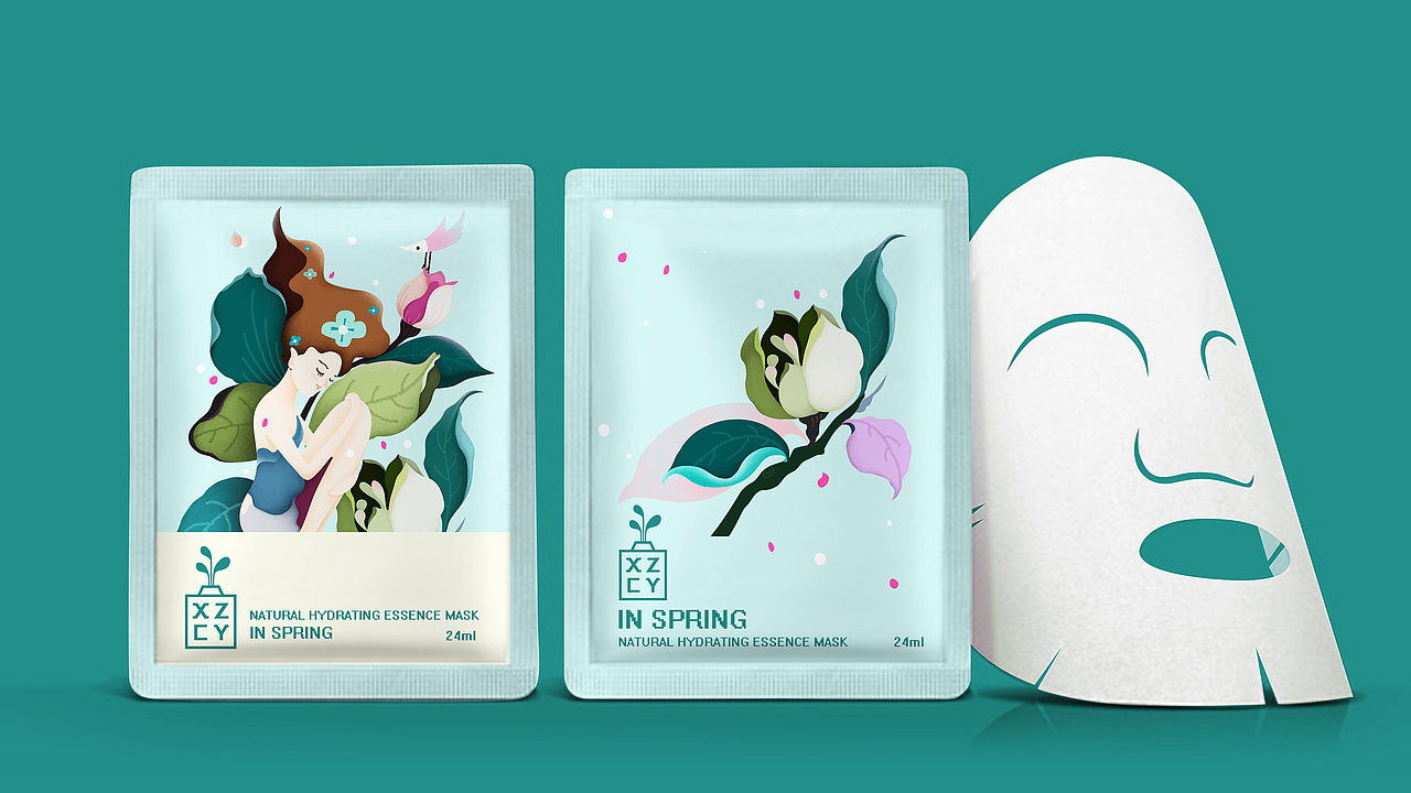 化妆品LOGO及包装设计 | 插画 手绘 清新