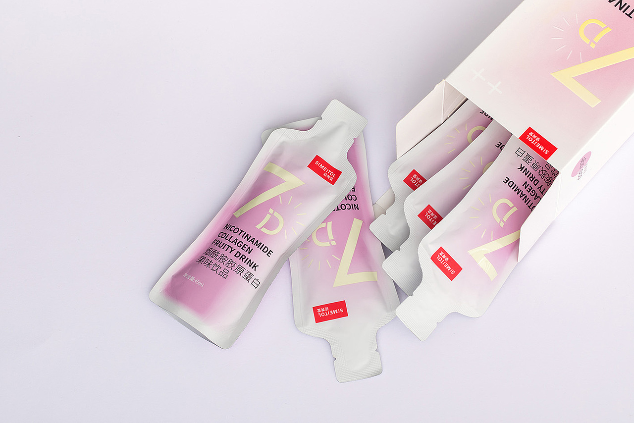 烟酰胺光感小白饮包装设计方案