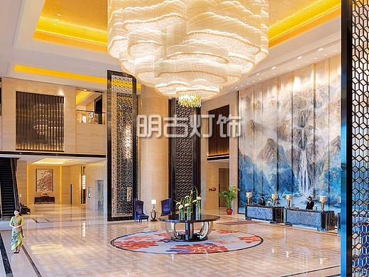 艺术花瓣造型水晶灯 明古定制