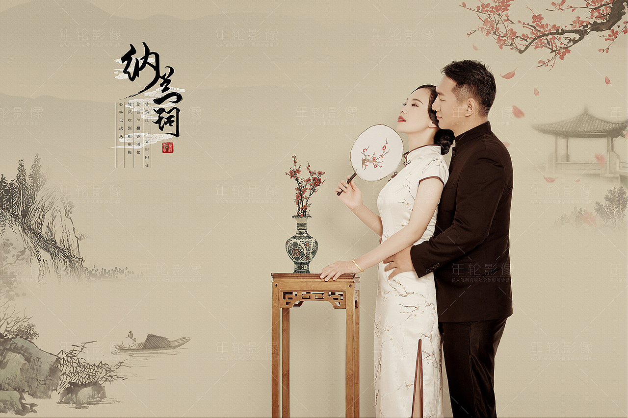 工笔画婚纱照（图ZMTg1NzIxNDg0） - 人像摄影 - 站酷设计师大理年轮影像摄影原创素材 - 站酷ZCOOL