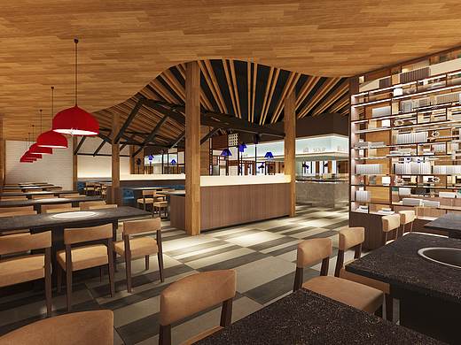 宝鸡特色主题自助餐厅设计