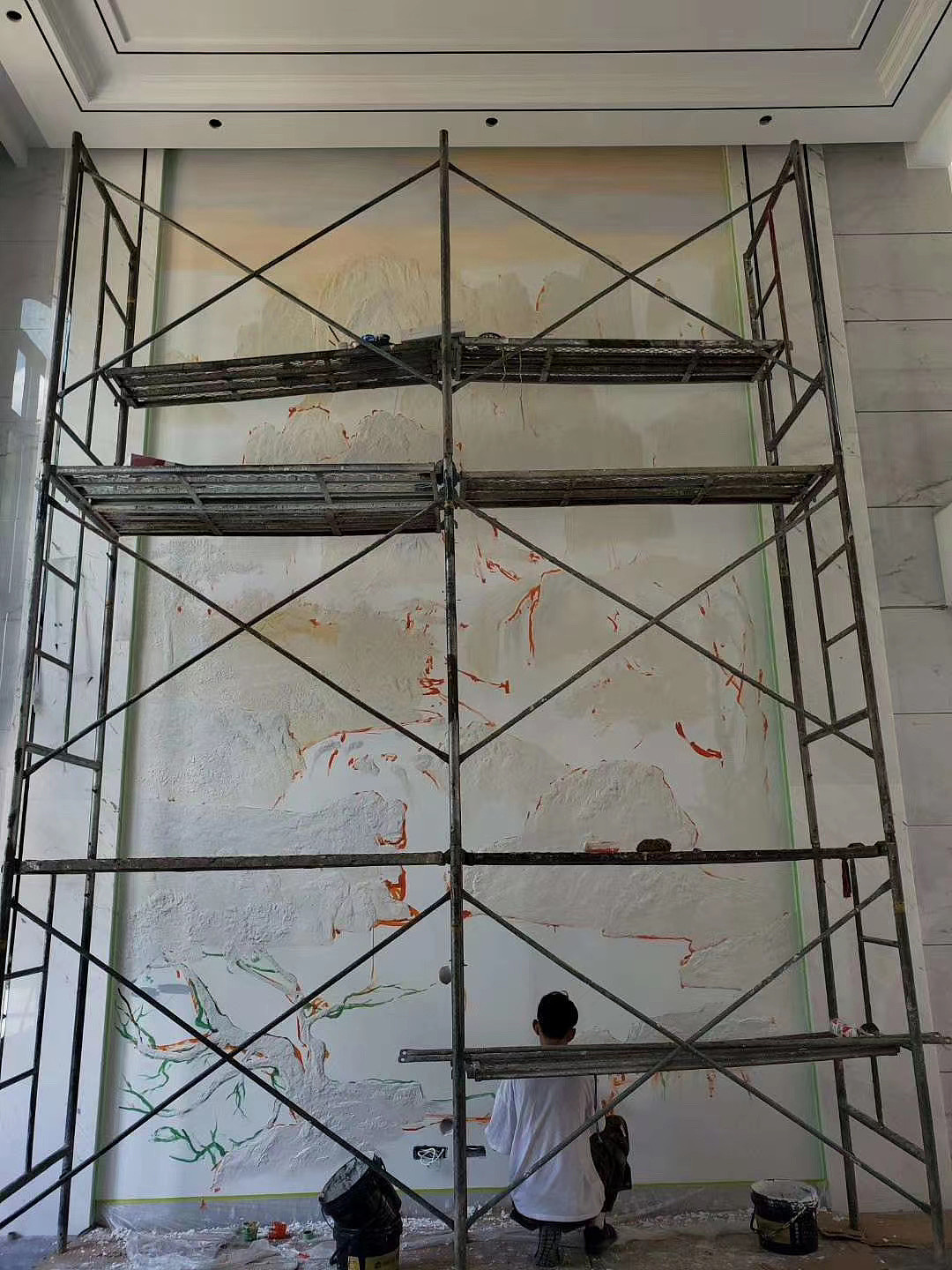 浮雕画 浮雕立体画墙绘壁画浮雕立体画