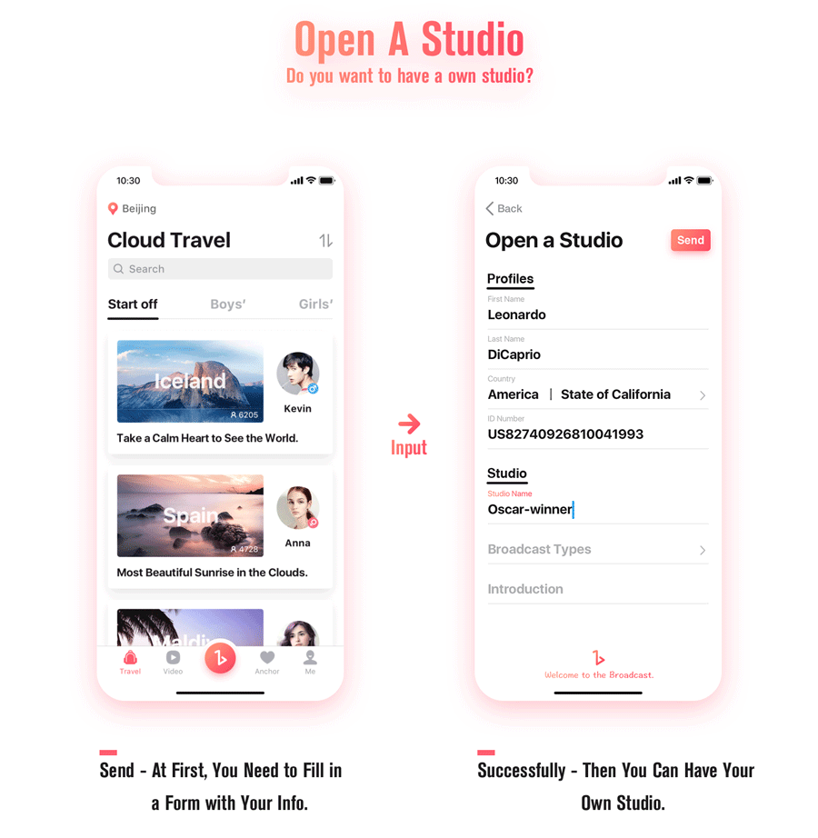 Broadcast App Design（图ZOTk1MjY3OTY=） - APP界面 - 站酷设计师IZCAT原创素材 - 站酷ZCOOL