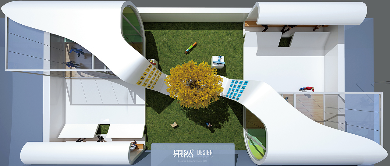 河北医科大学第一附属医院特殊儿童活动室（图ZOTQ2ODk2MjA=） - 家装设计 - 站酷设计师关爱小动物原创素材 - 站酷ZCOOL