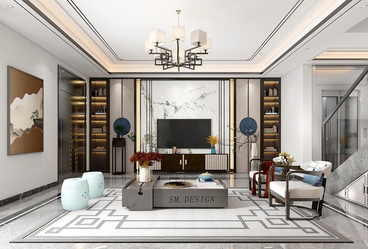 SM.DESIGN-新中式设计,雅静东方下的山水墨韵