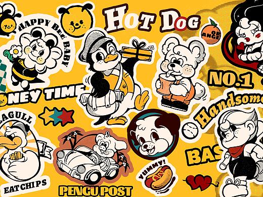 美式复古logo练习