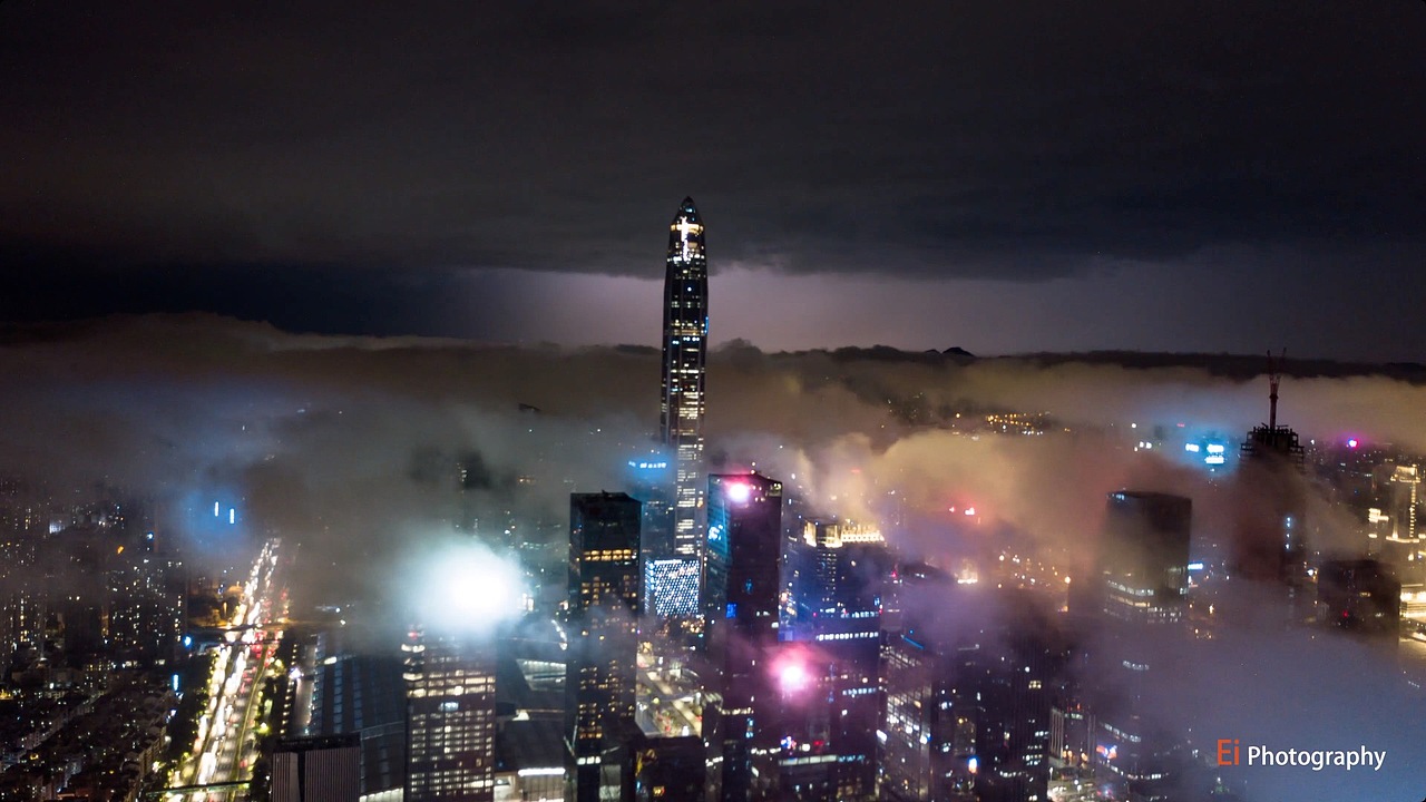 深圳天际线（图ZMTk0OTI0NzAw） - 环境/建筑摄影 - 站酷设计师拾间Ei原创素材 - 站酷ZCOOL