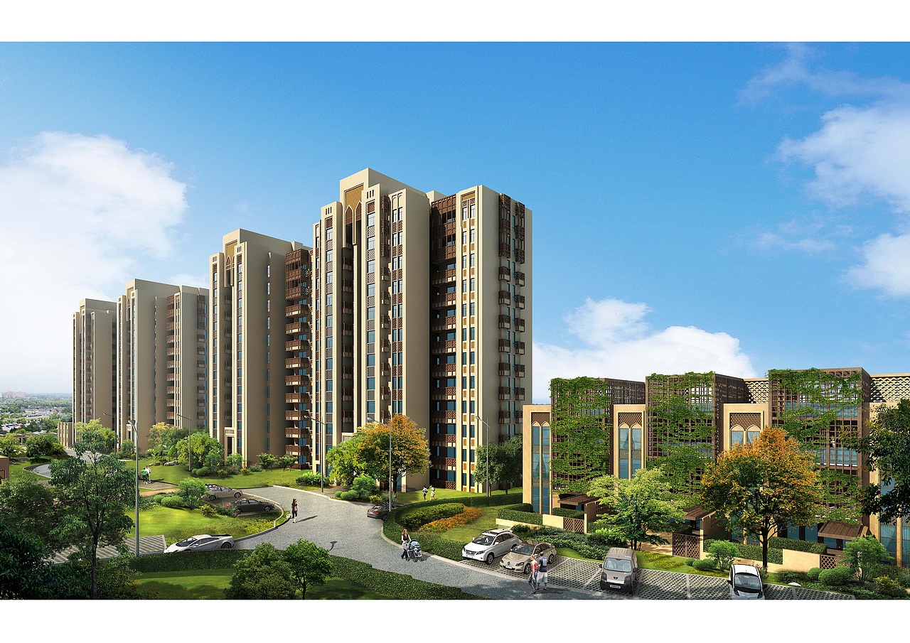 新疆吐鲁番商业住宅项目（图ZODA0NTgyNjQ=） - 建筑设计 - 站酷设计师九层之台原创素材 - 站酷ZCOOL