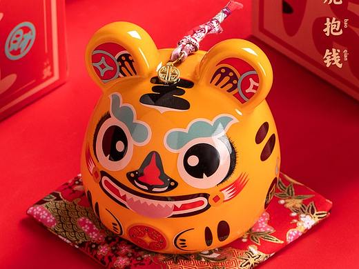 【虎抱钱】 瑞泥生肖2022年壬寅虎“虎年一起抱钱！”