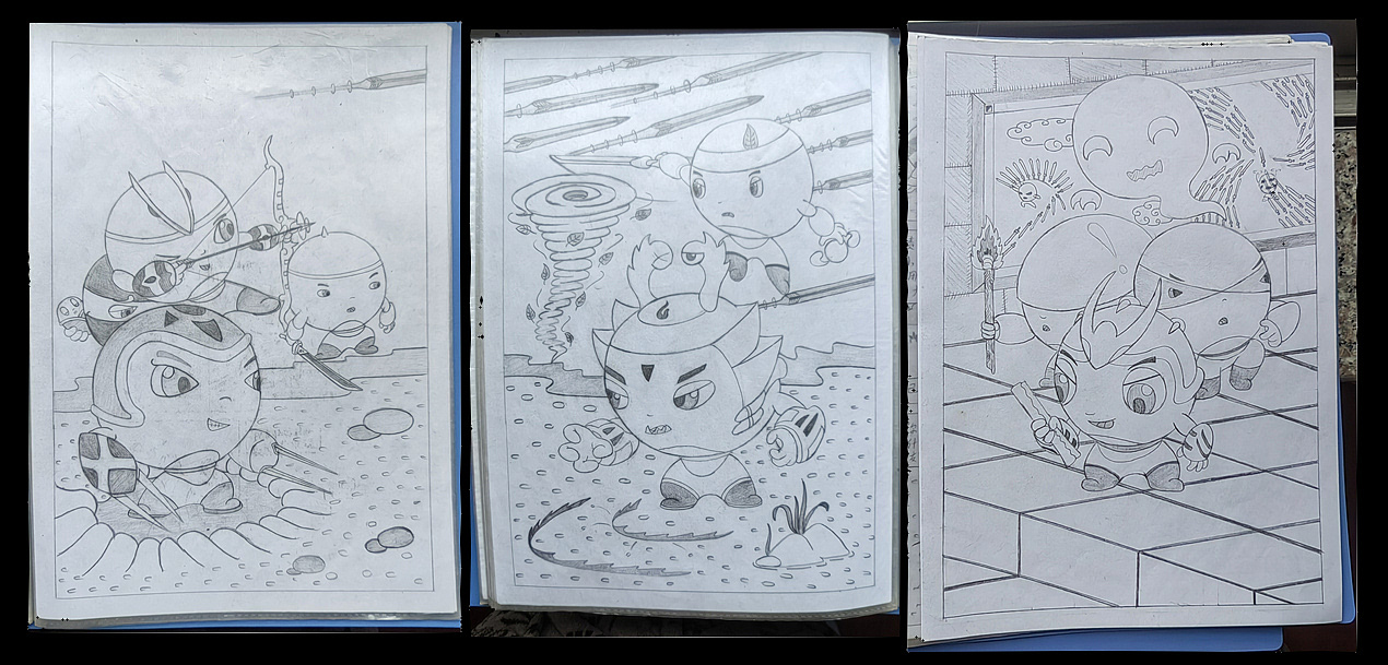 2007—2021（漫画/角色演变史）（图ZMjkyNDM2NjA0） - 短篇/格漫 - 站酷设计师怪袋原创素材 - 站酷ZCOOL