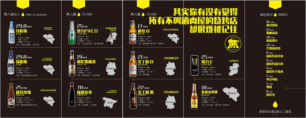 酒肉屋，酒单（图ZODk2MDQ3NjQ=） - 宣传物料 - 站酷设计师红胡芦摄影原创素材 - 站酷ZCOOL