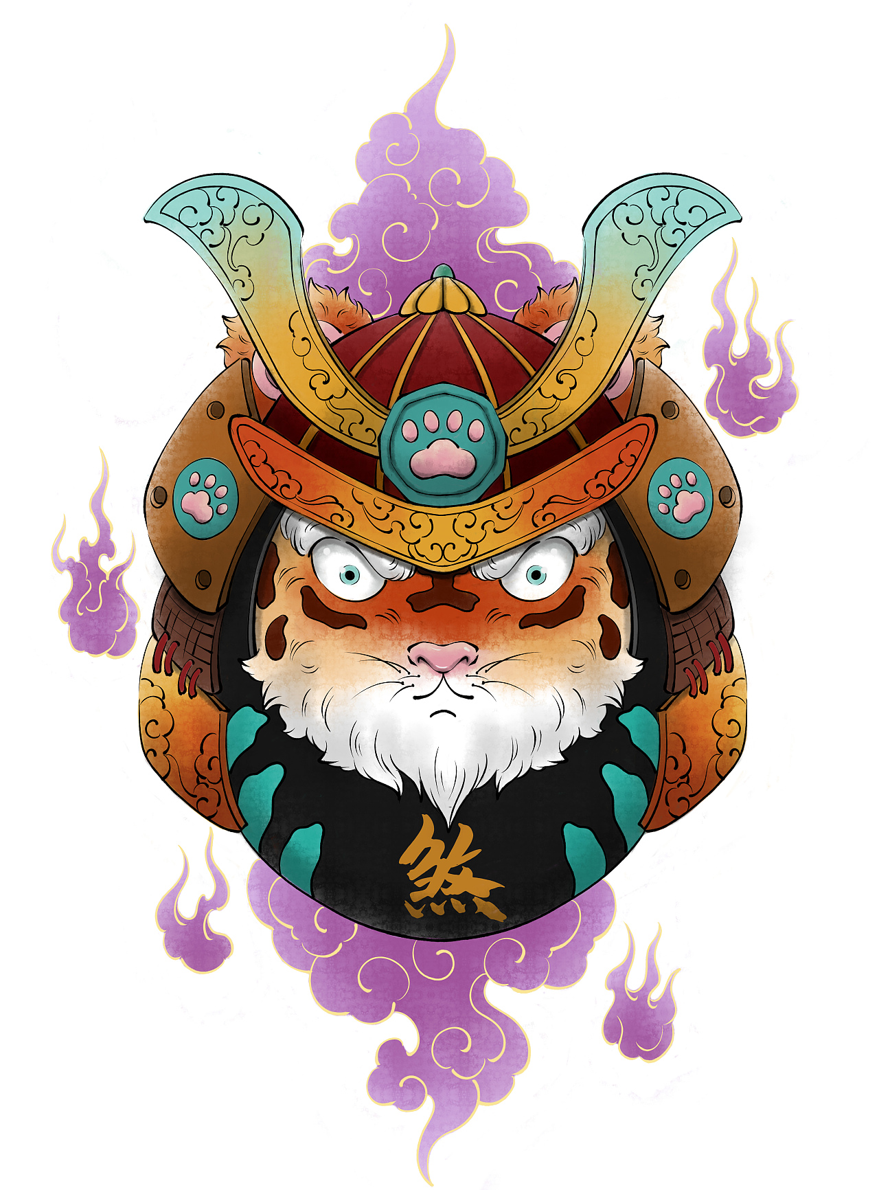 达摩虎（图ZMjg2MTY4NDU2） - 商业插画 - 站酷设计师芥末小鱼干原创素材 - 站酷ZCOOL