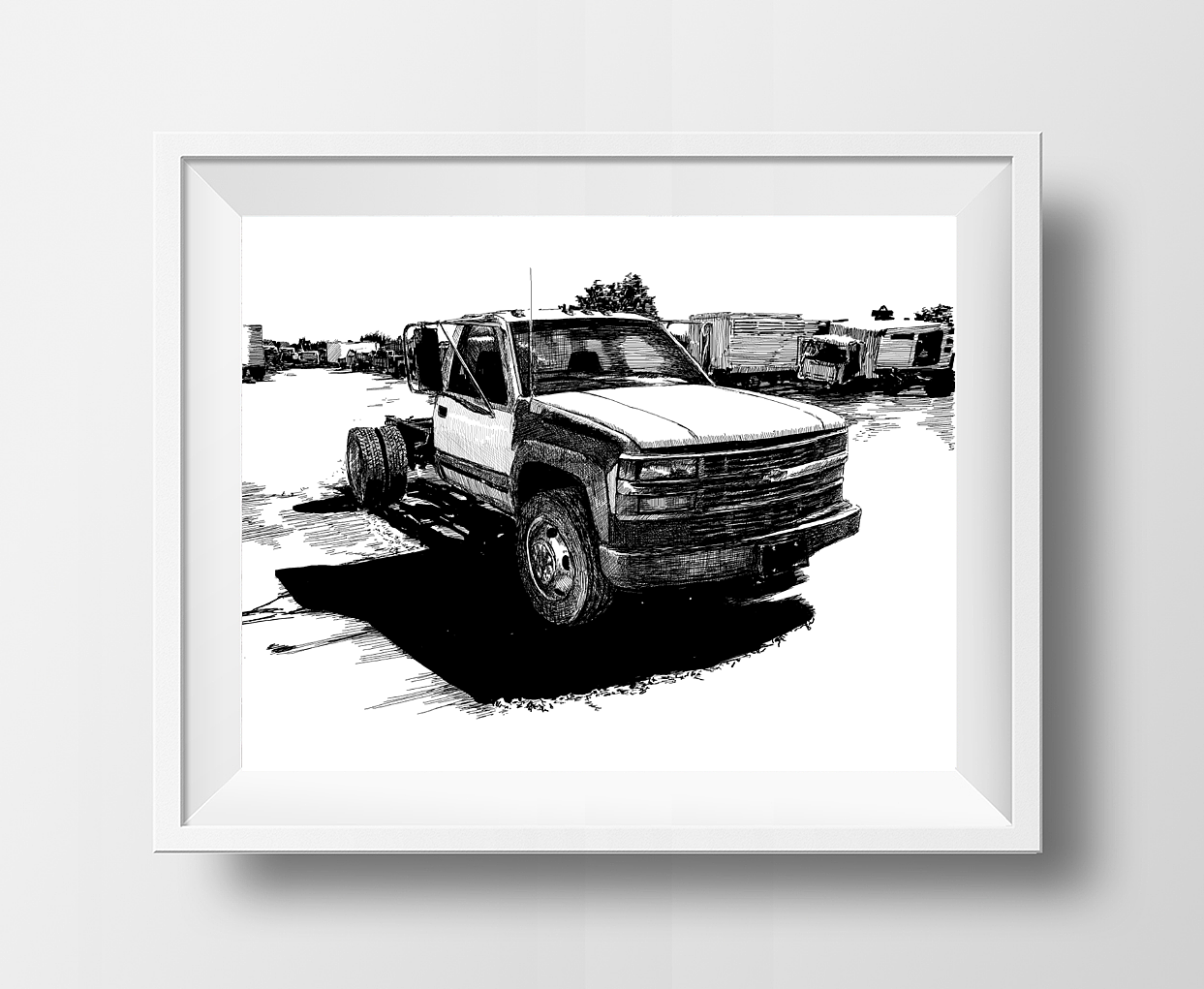 美式卡车（图ZMjA3MjY0ODIw） - 艺术插画 - 站酷设计师tamiya原创素材 - 站酷ZCOOL