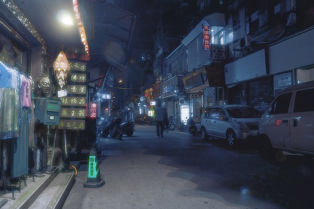 日漫风格的泉州城