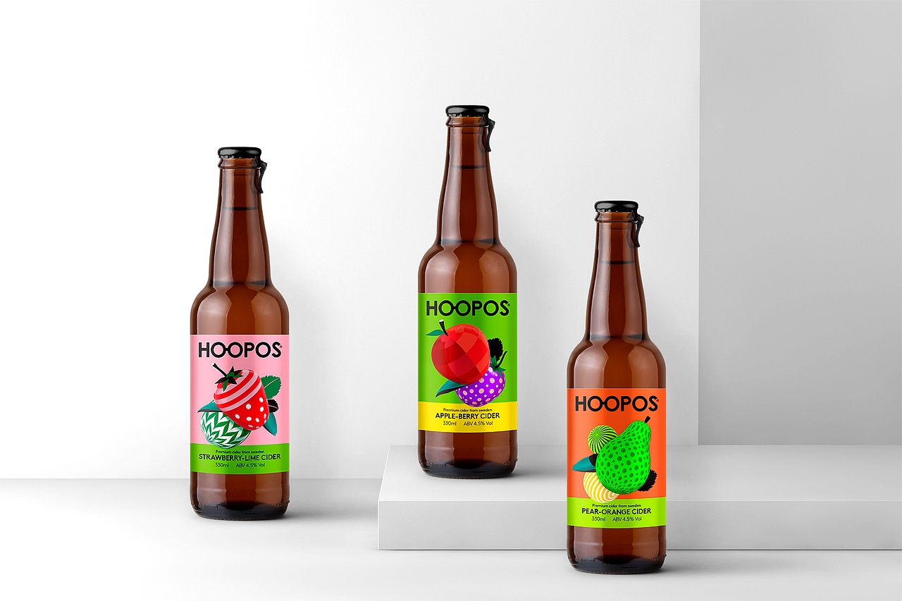 HOOPOS Cider Packaging 西打酒包装设计（图ZMjM3MTQxMjA0） - 包装 - 站酷设计师vanchiang原创素材 - 站酷ZCOOL