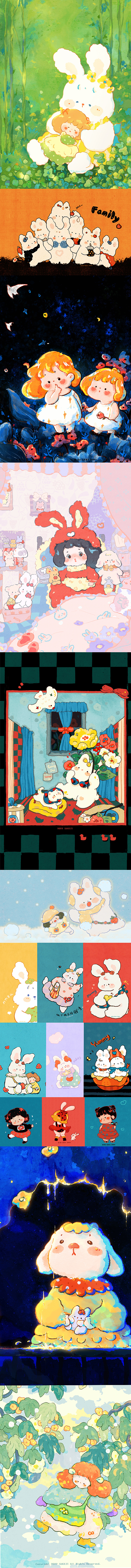 【兔年预告】原创商业插画备选合集（图ZMzExOTg2NzI0） - 商业插画 - 站酷设计师苏格子插画原创素材 - 站酷ZCOOL