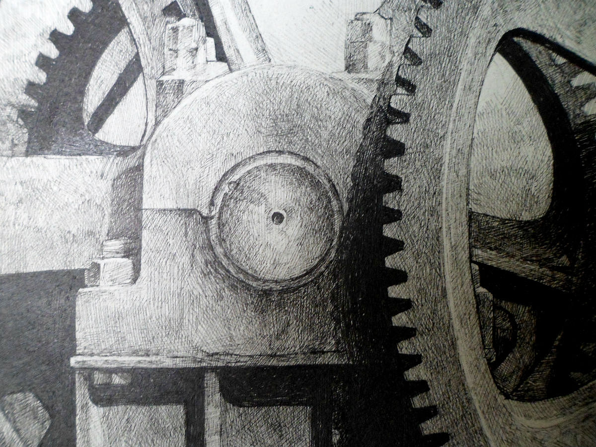 钢笔画 时间齿轮（图ZNTk1MDY1Mg==） - 绘画 - 站酷设计师舒展原创素材 - 站酷ZCOOL