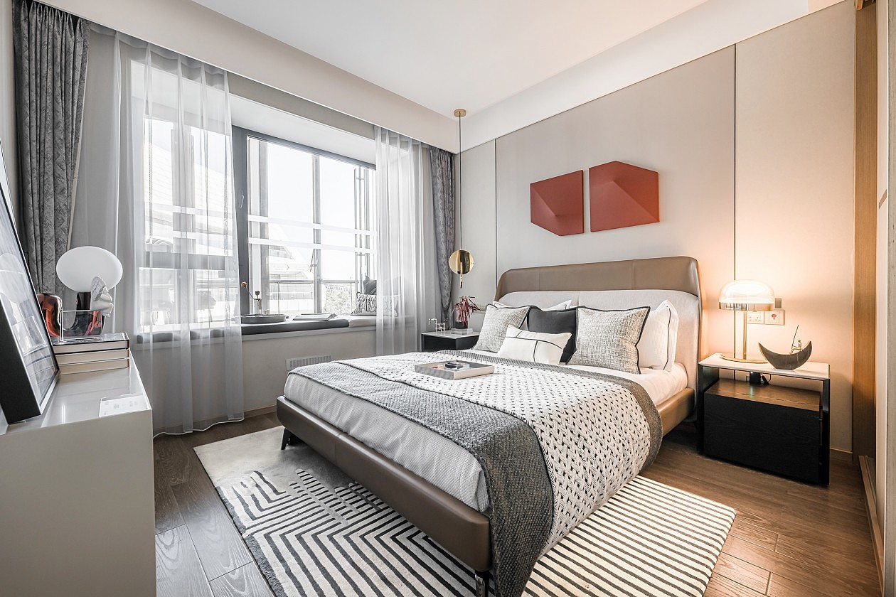 以家为梦110小户型的红色魅力