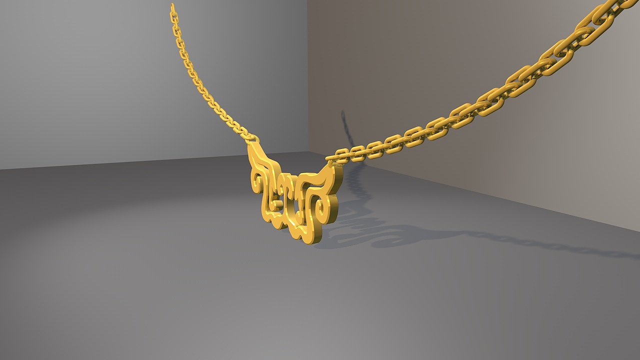 项链建模|手工艺|首饰设计|丁克艾蒙 - 原创作品 - 站酷 (zcool)