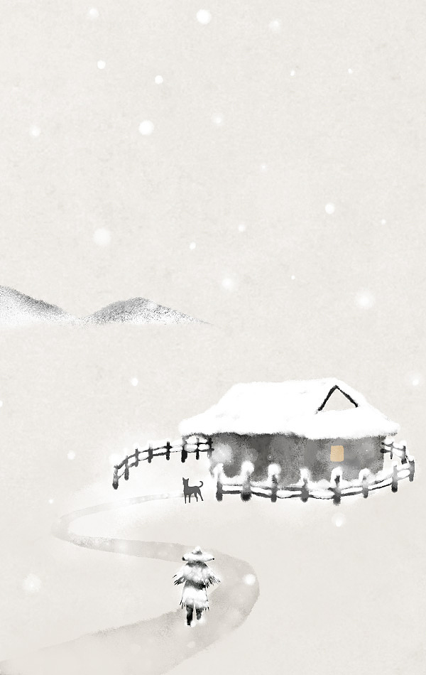 【古诗配图】冬季雪景——水墨中国风插画（图ZOTk1ODA3NTI=） - 创作习作 - 站酷设计师石家小鬼原创素材 - 站酷ZCOOL