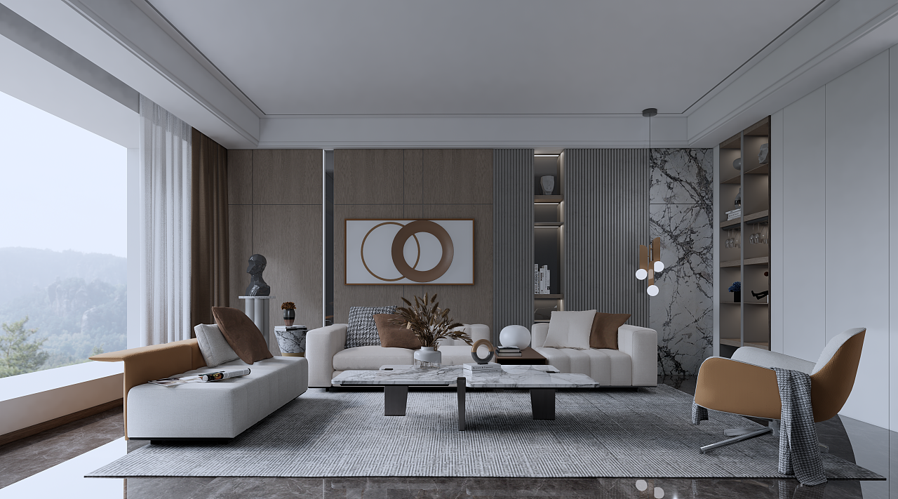 enscape室内效果图|空间|建筑设计|建筑大叔 - 原创