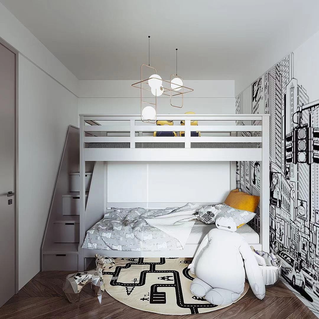 换一种调性,塑造三口之家暖暖的空间