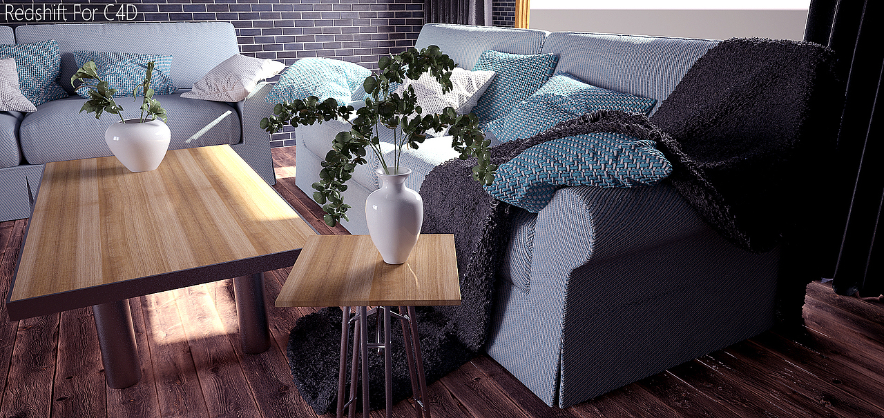 Redshift for C4D室内渲染练习（图ZMTI5OTE1NjIw） - 建筑/空间 - 站酷设计师C4D爱好者21原创素材 - 站酷ZCOOL
