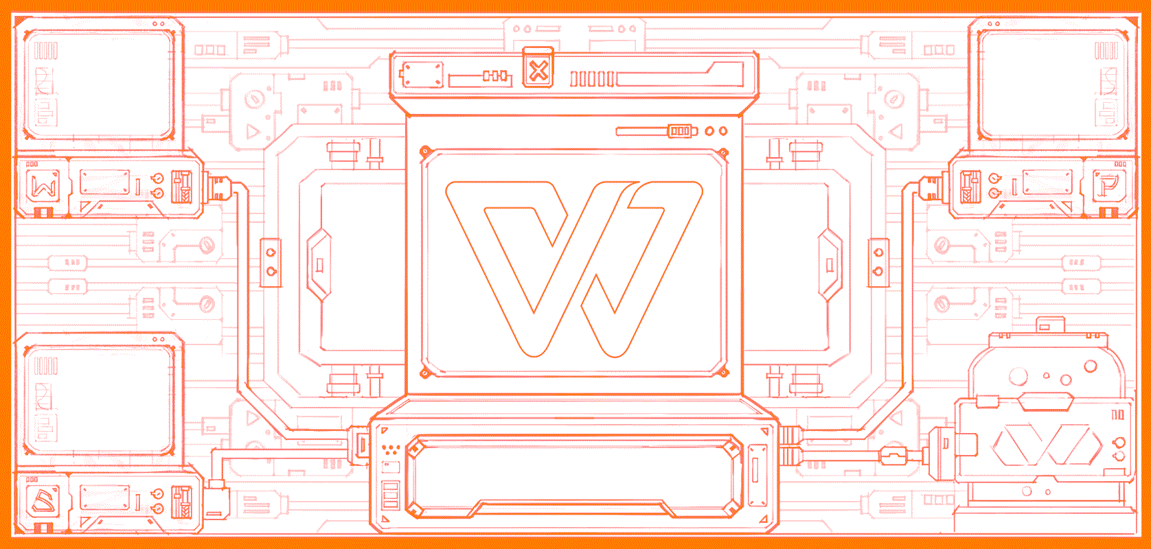 WPS品牌创意图形图案设计——《一键点亮》（图ZMjY2MzQyODA4） - 图案 - 站酷设计师Messence原创素材 - 站酷ZCOOL