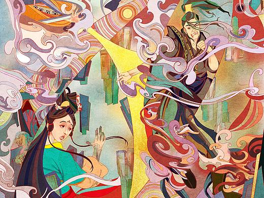 《石山记》（个人主页-ZNDUxNDY4MjQ=） - 商业插画 - 站酷设计师叶智成原创素材 - 站酷ZCOOL