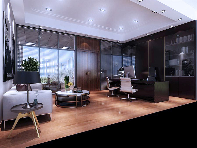 西安电子公司办公室装修设计效果图